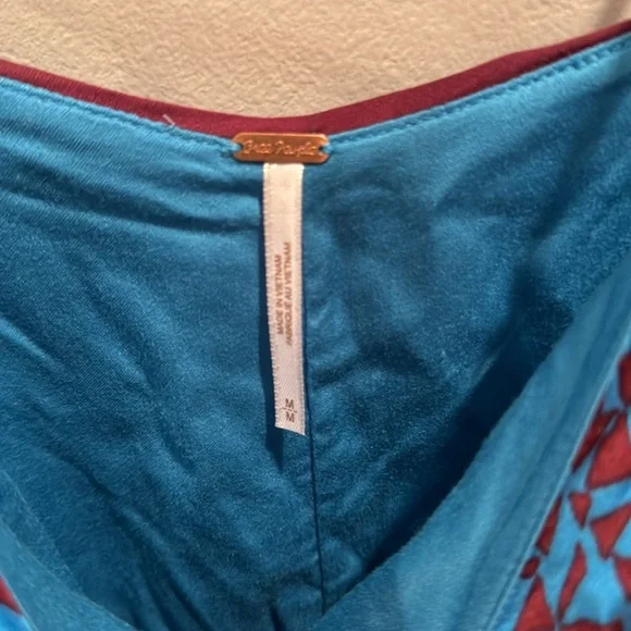 NWT Free People Kai mini dress blue Medium - Picture 7 of 8